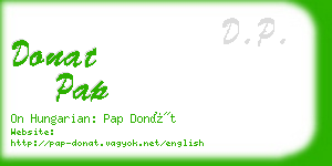 donat pap business card